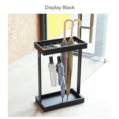 Porte-parapluies d'intérieur de grande capacité support de rangement métal sur pied