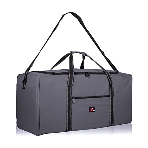 Roamlite Extra Large Size X-L 26' Duffel Bag - Very Big Sports, Gym, Training Holdall, Cargo Travel Luggage - 70 Litre 26 Inch x13x13 Gray, RL26GY