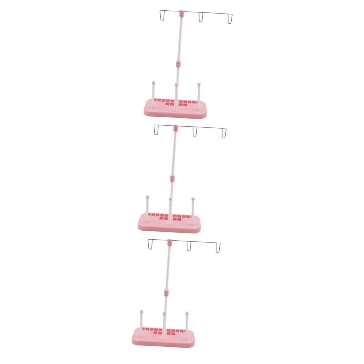 SHINEOFI 3 Pezzi Accessori per Macchine da Cucire Domestiche Supporto per Filo Ad ASSE Supporto per Macchina Overlock Supporto Bobine per Macchina da Cucire Bobine di Plastica E