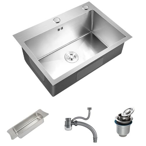 Stainless Steel Kitchen Sink 55x45cm