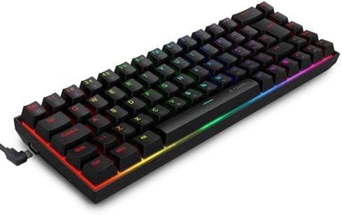 Teclado Gamer Mecanico, RGB, Switch Vermelho Hot-Swap, Anti-Ghost...