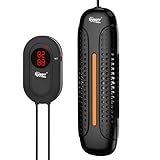 hygger 300W Aquarium Heater with Controller, Submersible Fish Tank Heater Intelligent Leaving Water Automatica Stop Heating and Overheat Protection, 20-80 Gal Turtle Heaters for Freshwater Saltwater