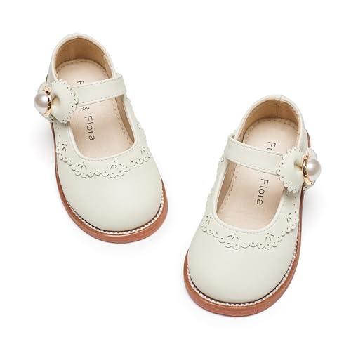 Image of Felix & Flora Toddler Little Girl Princess Dress Shoes-Mary Jane Flats for Girl Party School Shoes