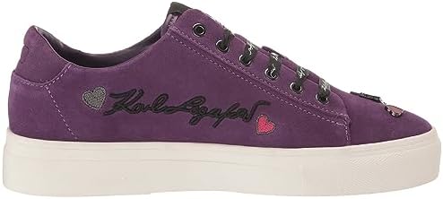Karl Lagerfeld Paris Women's Cate Pins Sneaker, Violet, 10 | Image 5