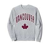 città canadese vancouver vintage retrò classico felpa