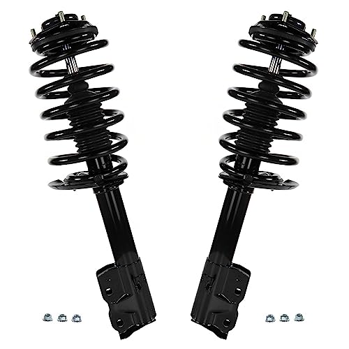 Image of Detroit Axle - Front 6pc Suspension Kit for 12-17 Jeep Compass, 11-17 Patriot, Steering Knuckles and Wheel Bearing Hubs Struts & Coil Spring Sway Bars 2011 2012 2013 2014 2015 2016 2017 Replacement