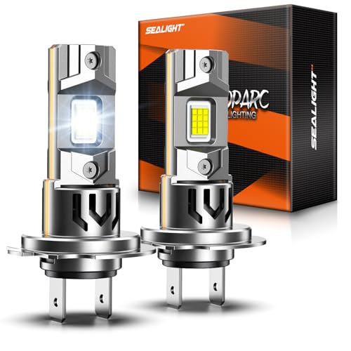 Image of SEALIGHT H7 Bulb For Fog /ATV, 75000LM 2026 New Modle, 6500K Eye-protected, Wireless Non-polarity 1:1 Size Easy Installation, 10 Years Lifespan, 2 Pack