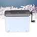 Manual Paper Shredder, Portable Mini Paper Grinder Document File Manual Shredder Fully Transparent Mute Compact Hand Crank Shredder Desktop Shredding Machine for School Office Home Use(Orange)