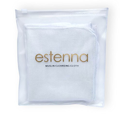 Muslin Cloth for Face 100% Cotton | for Makeup Removal and Oil Cleansing | Flakes Off Dead Skin & Improves Blood Circulation (2 Pack)