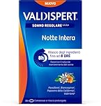 Valdispert Notte Intera, 30 Compresse a Lento Rilascio per il Sonno Regolare con Valeriana, Passiflora, Biancospino e Papavero della California, Senza Glutine e Senza Lattosio