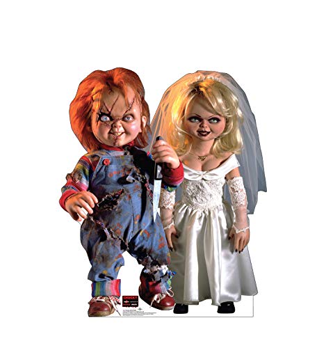 Image of Cardboard People Advanced Graphics Chucky and His Bride Life Size Cardboard Cutout Standup - Bride of Chucky (1998 Film)