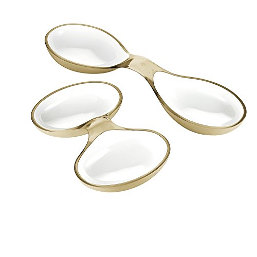 Made in Italy. Guzzini Set 2 Contenitori Antipasti Vintage Sabbia