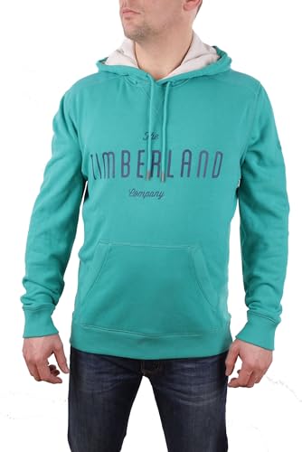 Timberland Men's Sweatshirt Exeter River Overhead Hoody - Turquoise, Men, M