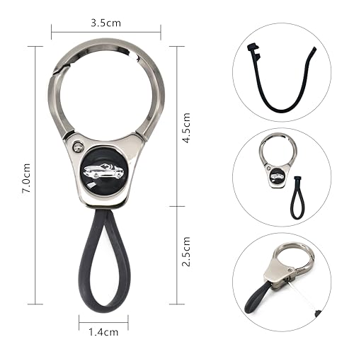 Funda para llave Ford de alta resistencia con acabado ABS y silicona negra 4