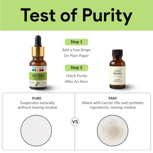 Image of Organix Mantra Tea Tree Oil for Skin, Fuller Hair & Healthy Toenails - 100% Pure Natural & Steam Distilled Oil - 15ML
