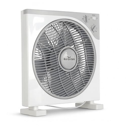 Weedness Box-Ventilator leise 30 cm 3 Geschwindigkeiten mit Timer Funktion - Grow Belüftung Anbau Umuft