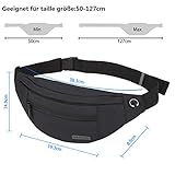 MAXTOP Bauchtasche Gürteltasche für Damen und Herren Hüfttasche Outdoor Groß Handytasche Sport Wasserdicht Laufgürtel Umhängetasche Geldgürtel für Camping Wandern Fitness Fahrrad Geschenke