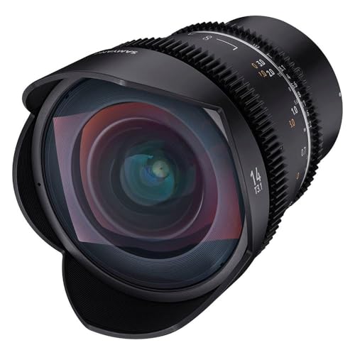 Samyang MF 14mm T3,1 VDSLR MK2 Sony E, Negro