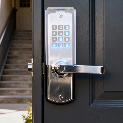 Cache de serrure numérique DOITOOL : protection pluie pour digicode de maison - 6