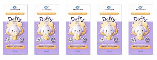 Image of Daffy Baby Lotion with Calendula & Allantoin, pH 5.5 Balanced, 100ml (Pack of 5)