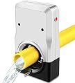 Water Softener, Water Descaler System Alternative Electronic Water Softener Salt Free Whole House RV Hard Water Conditioner Fits Pipes Up to 1.5" OD