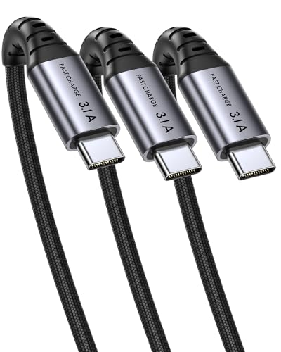 INIU USB-C Schnellladekabel 1 m – geflochtenes Nylon, 3,1 A, USB-A kompatibel