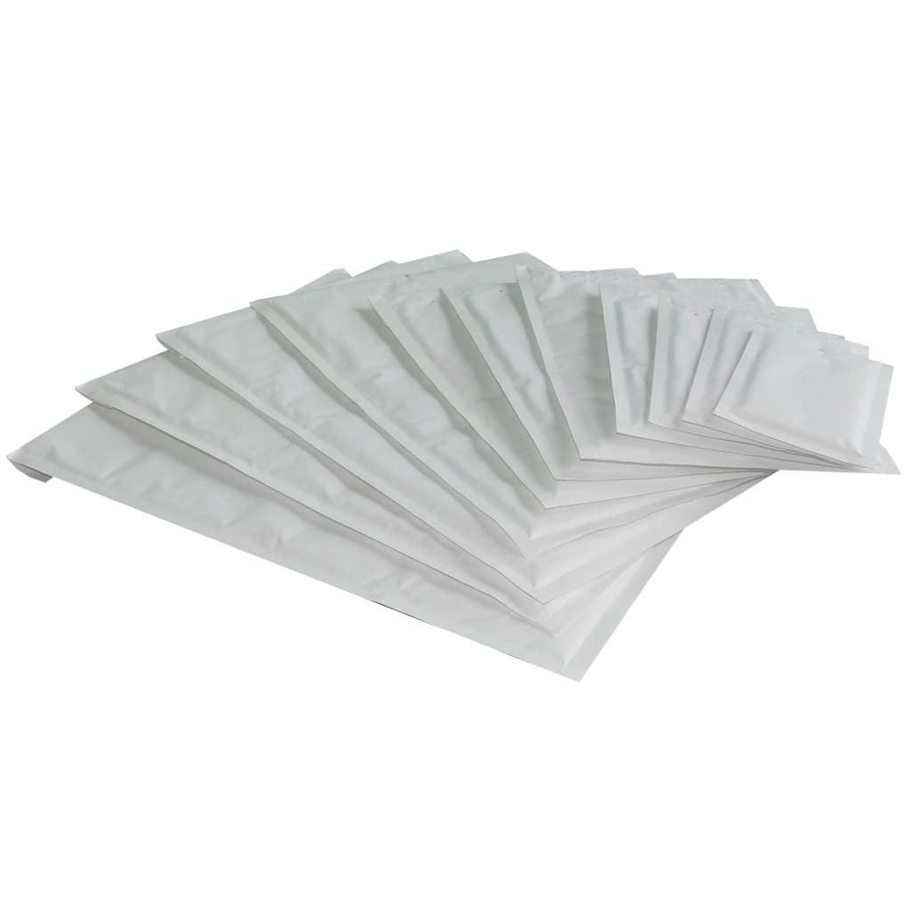 TIBU Torba bąbelkowa, materiał do pakowania, koperty, koperty bąbelkowe, koperty bąbelkowe, rozmiar A 120 x 175 mm, 100 x 165 mm, 500 sztuk