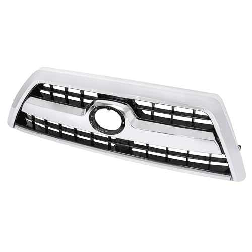 HECASA Front Grille Compatible with 2006-2009 Toyota 4Runner 5310035A53C0 TO1200298 Bumper Grill Plastic Chrome+Painted+Electrophoresis Silvery+Black by HECASA - Image 4