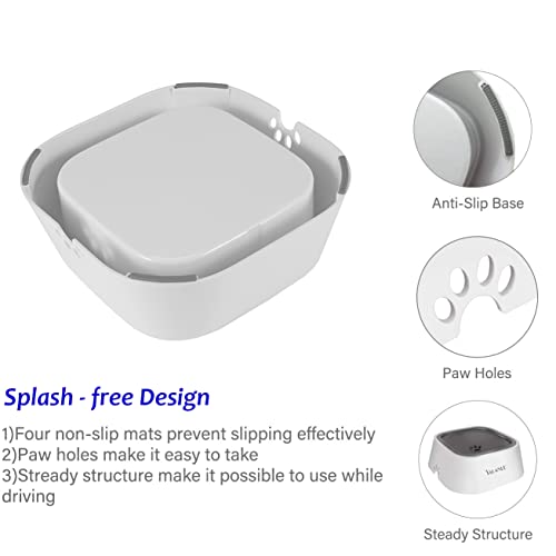 Liseng Cane Acqua Ciotola Veicolo Portato Nuoto