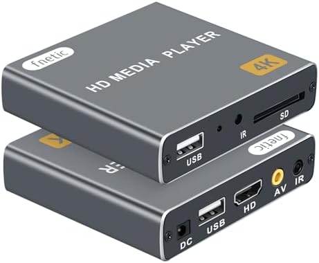 4K Ultra HD Digital Media Player for USB Drives/SD Cards, Auto Pl...