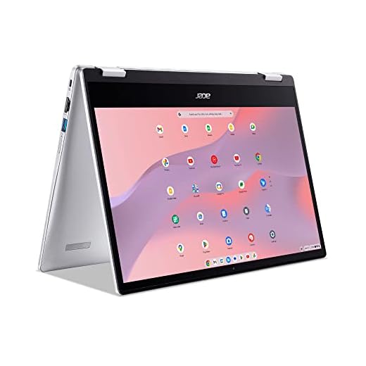 Acer Laptop Chromebook Spin 314 conversível | Intel Pentium Silver N6000 | Tela sensível ao toque Corning Gorilla Glass HD de 14 polegadas | LPDDR4X de 4 GB | 128 GB eMMC | Intel Wi-Fi 6 AX201 |