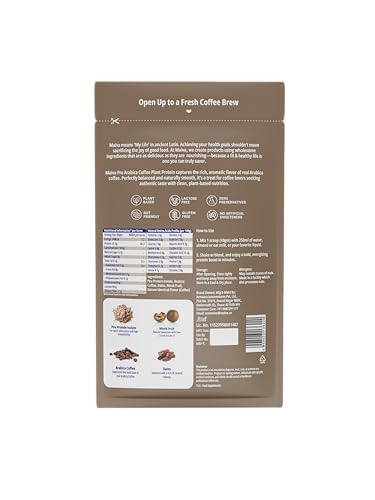 Image of Maiva Pro | Plant Protein Isolate - Arabica Coffee - 40gm (Pack of 5) | 25g Protein, 5g BCAA | Essential Amino Acids | Gut Friendly, Easy to Digest | Real Dates | Vegan, Dairy Free, No Preservatives