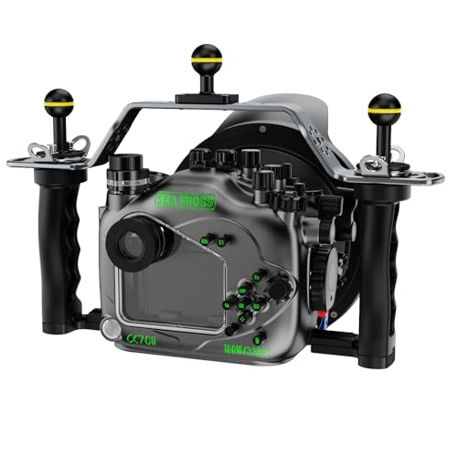 Ficha técnica Carcasa de metal subacuática para Sony A7C II con diámetro de 180/230 mm lente ojo de pez puerto de cúpula impermeable 130 pies/40 m carcasa de metal para cámara de fotografía de buceo - Fernando Cortés