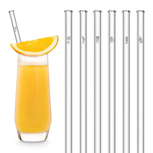 HALM Sea Life Charity Edition Glass Drinking Straws