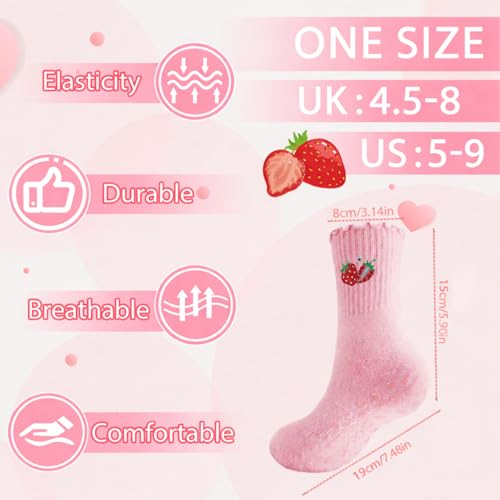 Image of Pilates Grip Yoga Socks for Women Cute Non Slip Socks