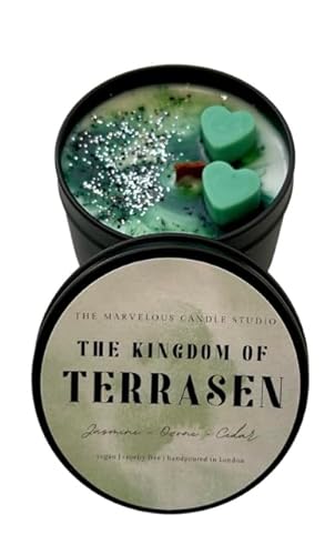 Terrasen Candle Officially Licensed Throne of Glass Merch | The Kingdom of Terrasen | TOG Gift | Literary Book Lover Candles | TOG Fan Gift (4oz Candle)