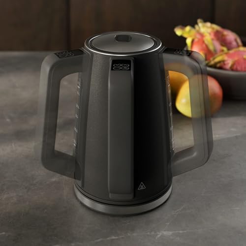 AEG Wasserkocher Deli 5 | 2400 Watt | 5 einstellbare Temperaturstufen | 1,7 l | automatische Sicherheitsabschaltung | Anti-Tropf-, Turbo- und Warmhaltefunktion | Energiesparend | Anthrazit | K5-1-6AN