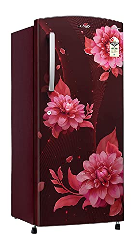Image of Lloyd Llyod Havells 200 L 2 Star Direct Cool Standard Single Door Refrigerator (Gldc212Sbwt2Pb, Begonia Wine)
