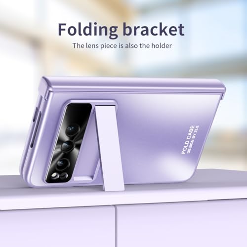 Coque antichoc Google Pixel Fold avec protection écran rigide PC étui mince violet - 5