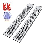 LIEKUMM 59.5' Steel Loading Ramps, Heavy-Duty Ramps for Lawn Mower, Pickup Trucks, ATVs, Trailers, and Sheds, 960 lbs Capacity, 2 Pack Wide Loading Ramps
