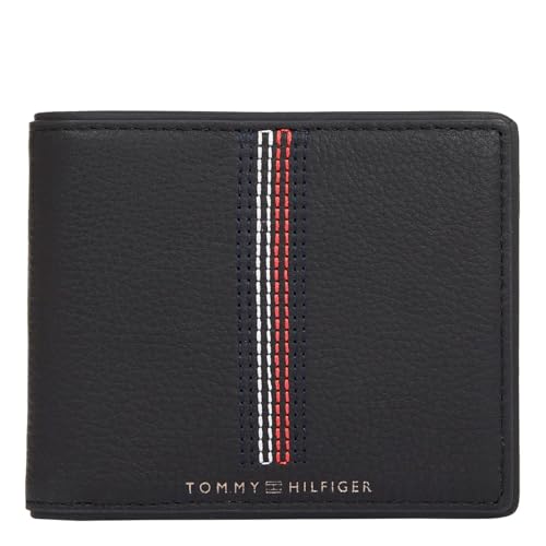 Portefeuille noir Tommy Hilfiger Men TH Casual, l'excellence du cuir pour homme