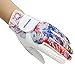 Wwhe0514rlq 1 Pair Ladies Golf Gloves Color Printed Premium Women's Left Right Hand Golfer Soft Leather Breathable Comfortable Glove,XL(Length19.5cm)