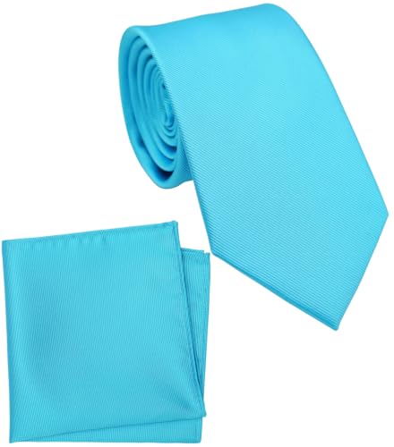 Image of Classic Tie and Pocket Square Set for Men, 3.2-Inch Standard Width