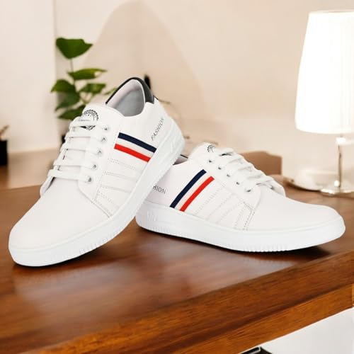 Image of Premium Men's White Sneakers