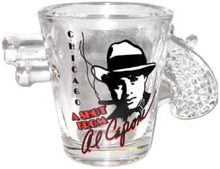 Al Capone Pistol Shot Glass, Capone Gun Shot