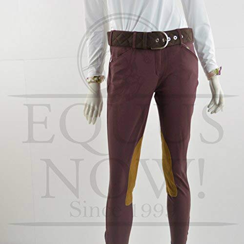 Tailored Sportsman Front Zip Trophy Hunter Breeches - Bordeaux/Tan (30R)