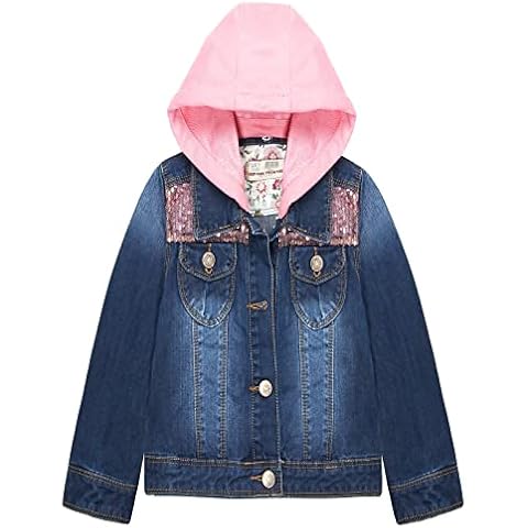 KIDSCOOL SPACE Chaqueta vaquera con capucha para niña pequeña Cover
