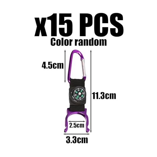 COACOM 15-Teilige Wasserflaschenschnalle, Karawane Mit Kompass, Kreativer Flaschenschnalle Für Metallgetränke, Praktisch Und Mini, Geeignet Für Camping Und Wandern Geeignet.