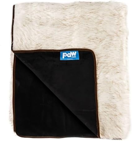 Review PAW BRANDS PupProtector Waterproof Throw Blanket for Dogs, 80″ L X 62″ W, White