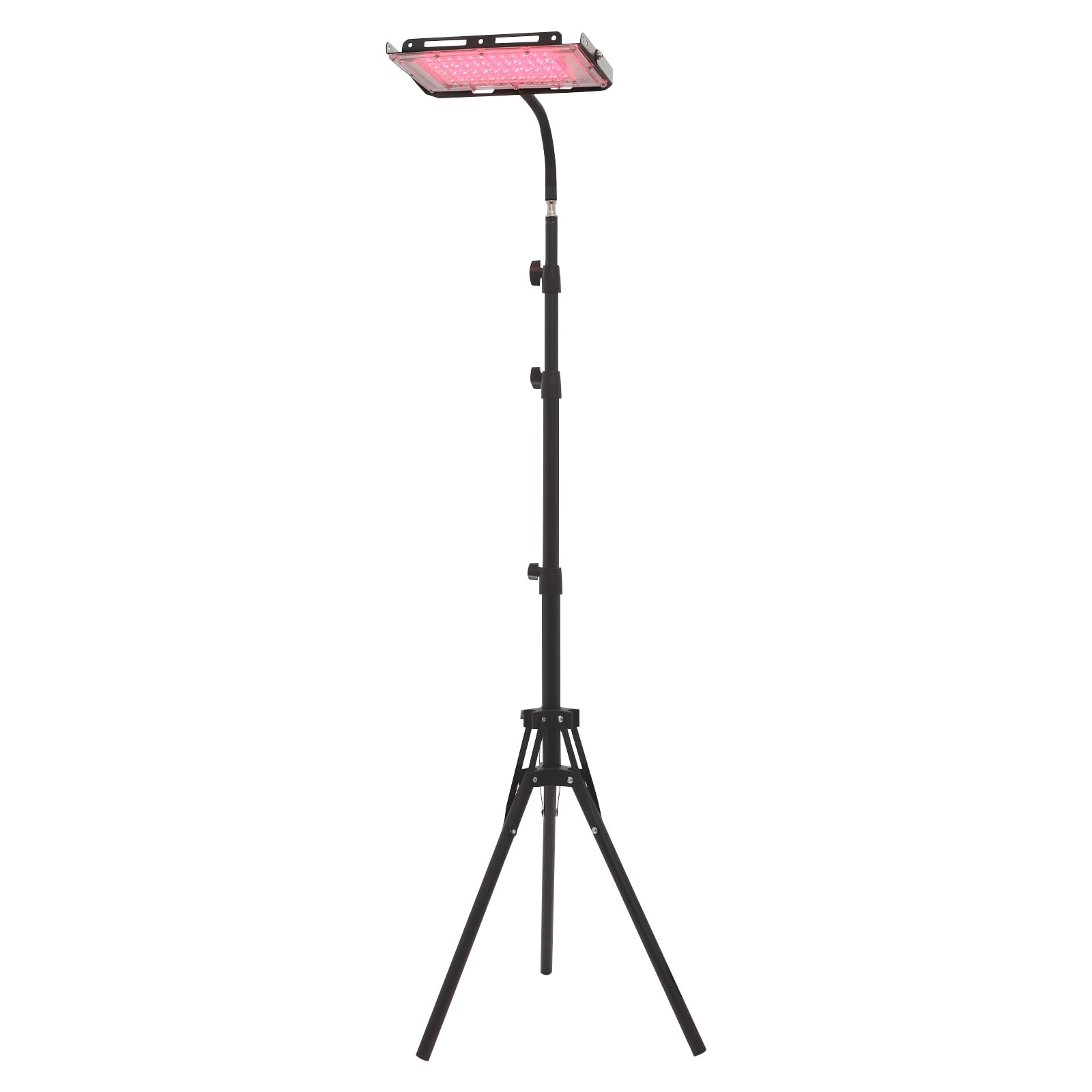 Lámpara de luz roja de 33 W, lámpara de calor con trípode, antifaz y adaptador, lámpara terapéutica giratoria 360°, 5 niveles de brillo